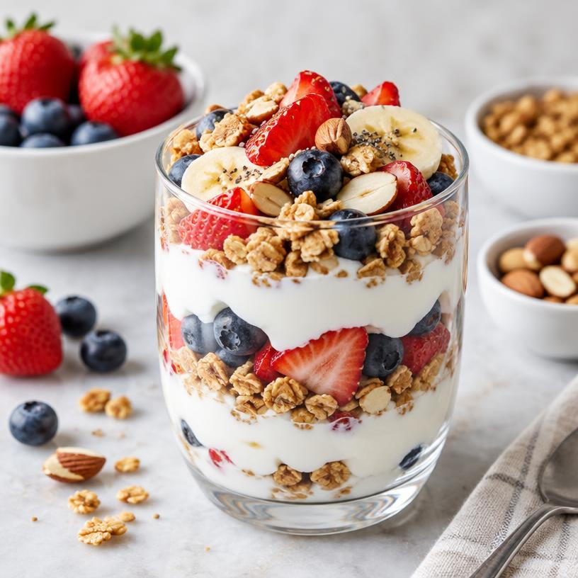 Greek yoghurt parfait